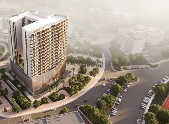 Aerial of Samana Greenfield tower